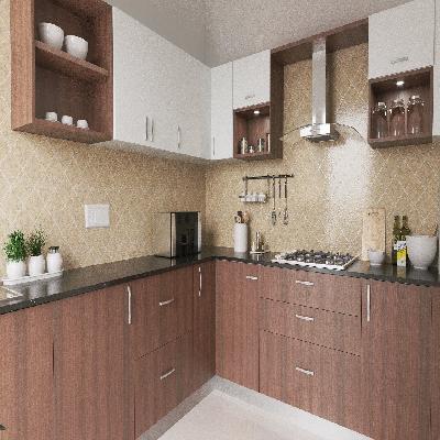 Acrylic Modular Kitchen 