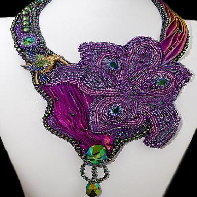 Beaded Silk Embroidery