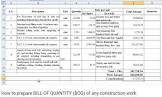 Bill Of Quantities Preparation