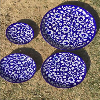 Blue Pottery Plate