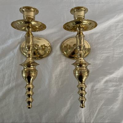 Brass Candle Sconce 