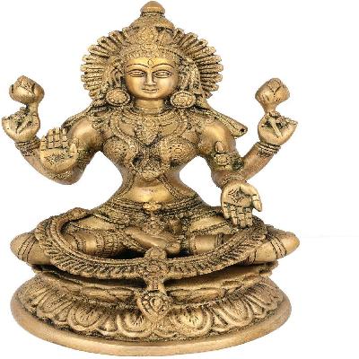 Brass Laxmi Statue