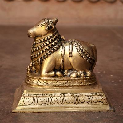 Brass Nandi Statue