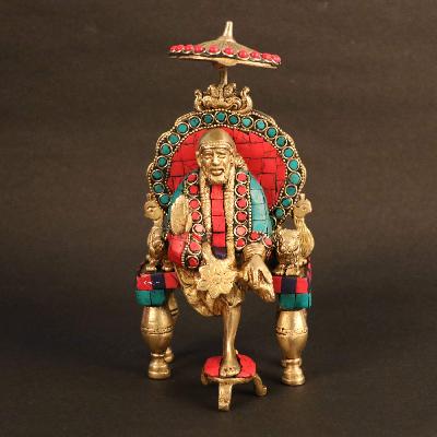Brass Sai Baba Statue