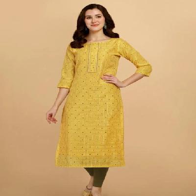 Chanderi Cotton Kurti