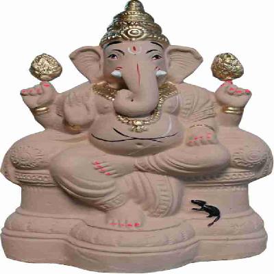 Clay Ganesh Statue