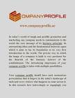 Company Profile Writing