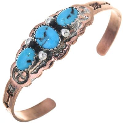 Copper Turquoise Bracelet