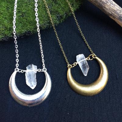 Crystal Moon Pendant 
