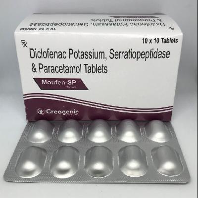 Diclofenac Potassium Serratiopeptidase Tablet