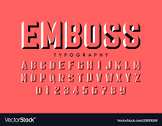 Embossed Letters