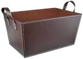 Faux Leather Basket