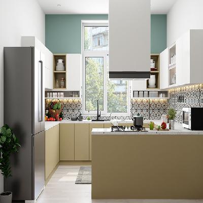 G Shaped Modular Kitchen 