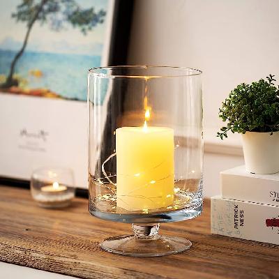 Glass Candle Sconce