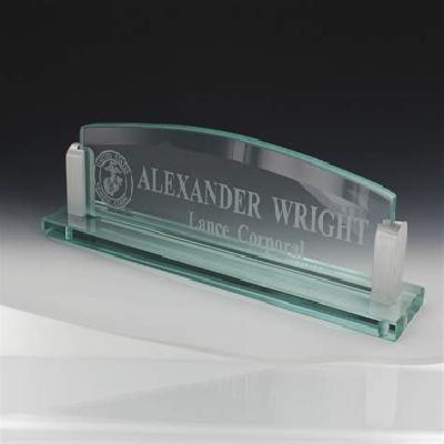 Glass Name Plate