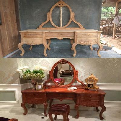 Hand Carved Dressing Table 