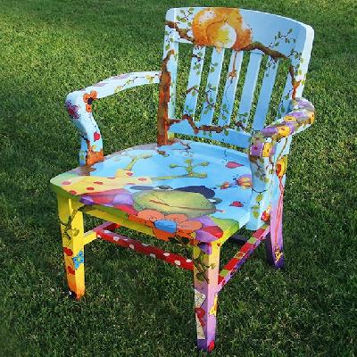 Hand Painted Chair 