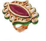 Kundan Meena Rings