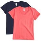 Ladies V Neck T Shirt