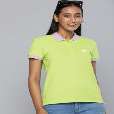 Ladies Polo Neck T Shirt
