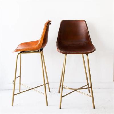 Leather Stool 