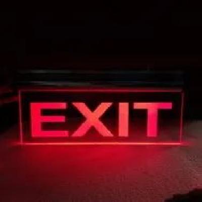 LED Exit Sign Board