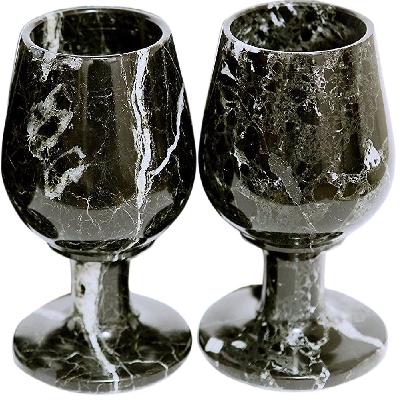 Marble Wine Glasses