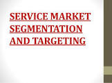 Market Segmentation Services