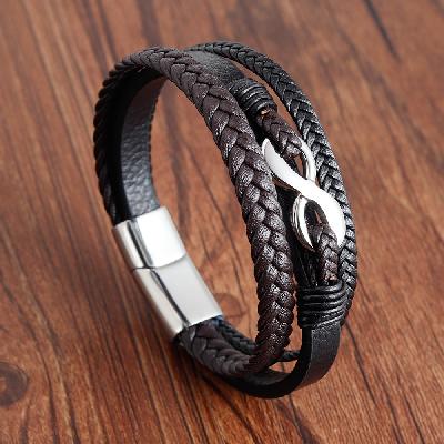 Men Leather Bracelets 