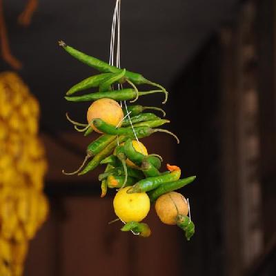 Nimbu Mirchi Hanging