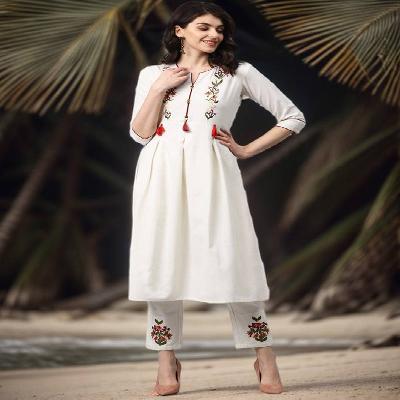 Plain Cotton Kurti