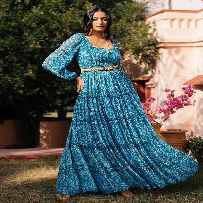 Printed Maxi Dress