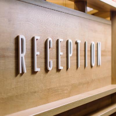 Reception Signage
