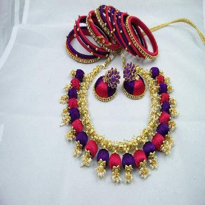 Silk Thread Jewelry Set 