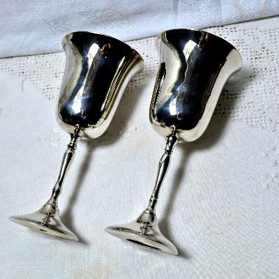 Silver Plated Wine Glass
