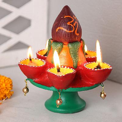 Terracotta Diya 