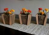Wooden Flower Pot