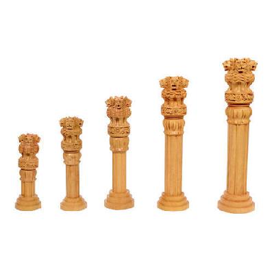 Wooden Ashoka Pillar