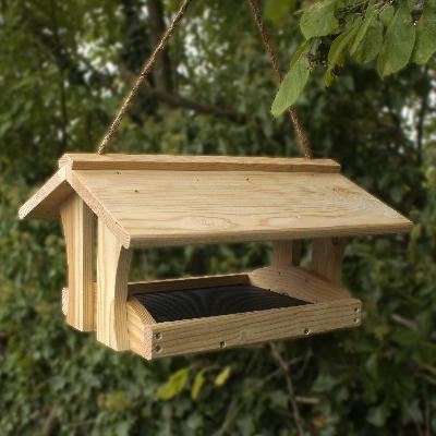 Wooden Bird Feeder 