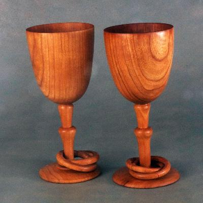 Wooden Wine Glass 
