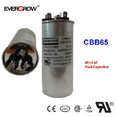 AC Motor Dual Capacitor for Air Conditioner 
