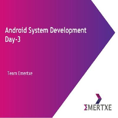 Andriod Apps Development for Embedded Sytem