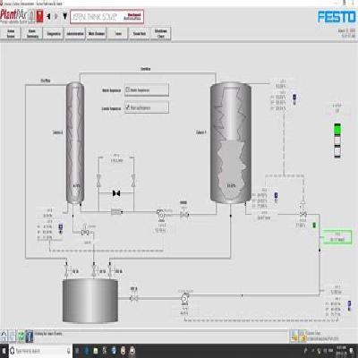 Distributed Control System (DCS) Demonstrator - Pressure, Flow, Level, Temperature