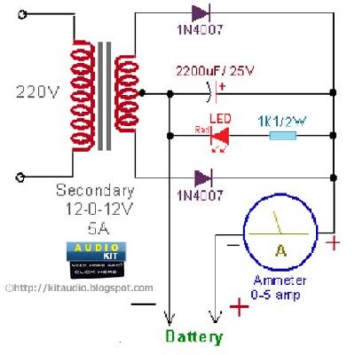 12 volt charging circuit