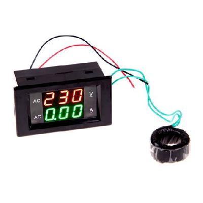 Digital AC Voltmeter Amp Meter