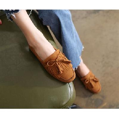 Camel Girls Loafer Shoes