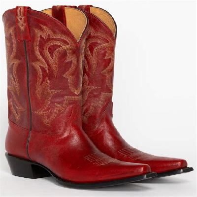 Red Leather Boot
