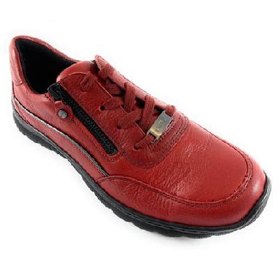 Red Leather Casual Shoes