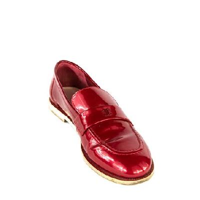 Red Leather Loafers