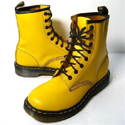 Yellow Leather Boot